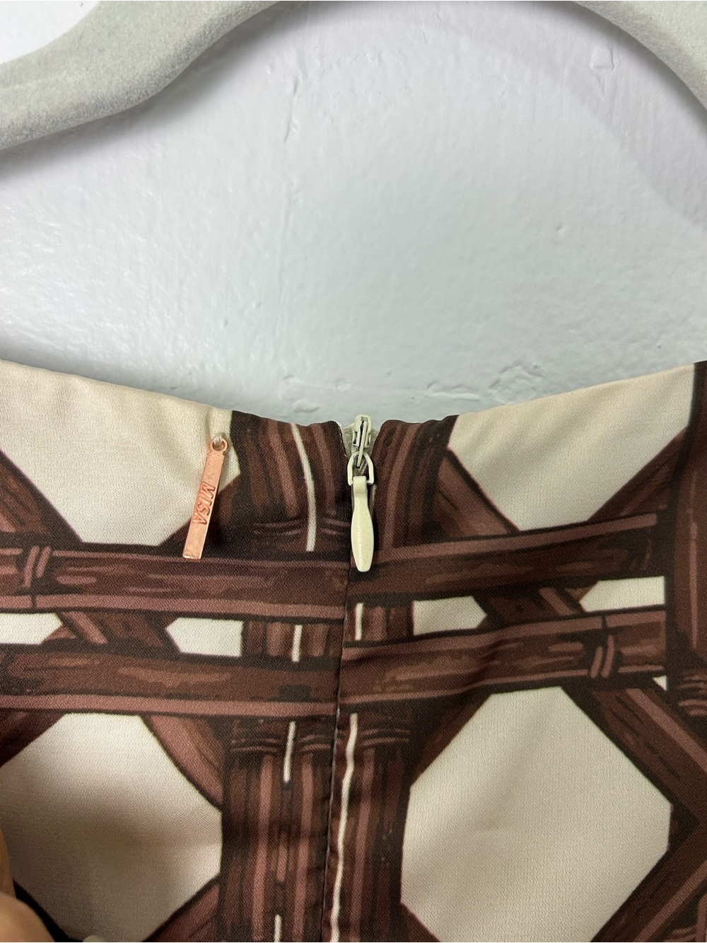 Misa Los Angeles Alodia Chocolate Brown Satin Midi Dress Size S - Picture 14 of 16